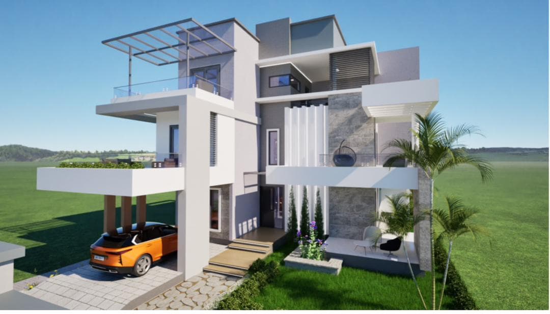 A modern villa in Lubumbashi.